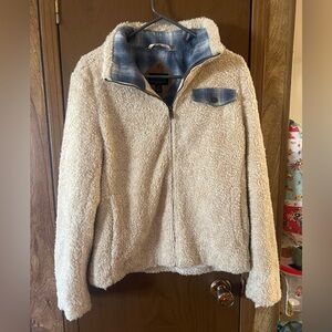 Pendleton Cream and Blue plaid jacket